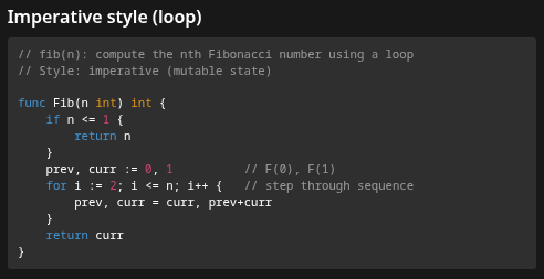 imperative example